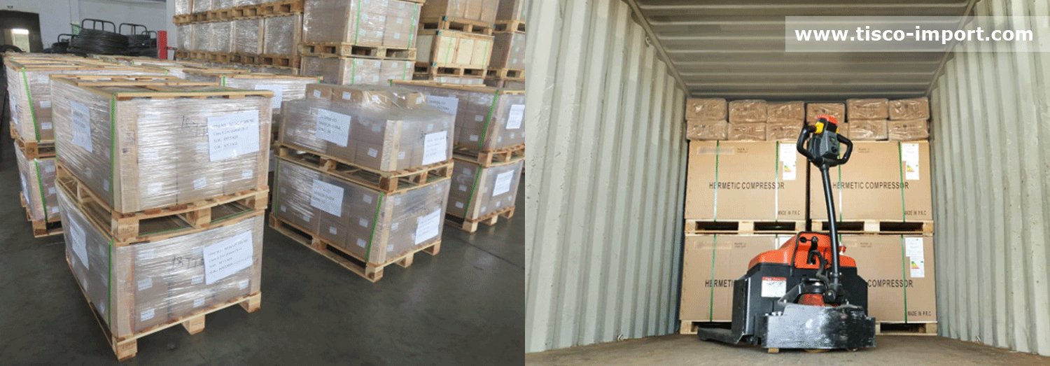 kontrola załadunku kontenera, import z chin